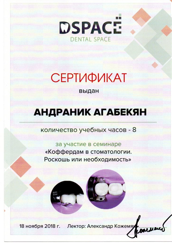 Certificado #8 - Aghabekyan Andranik Vachikovich
