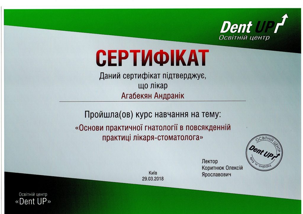 Certificado #10 - Aghabekyan Andranik Vachikovich