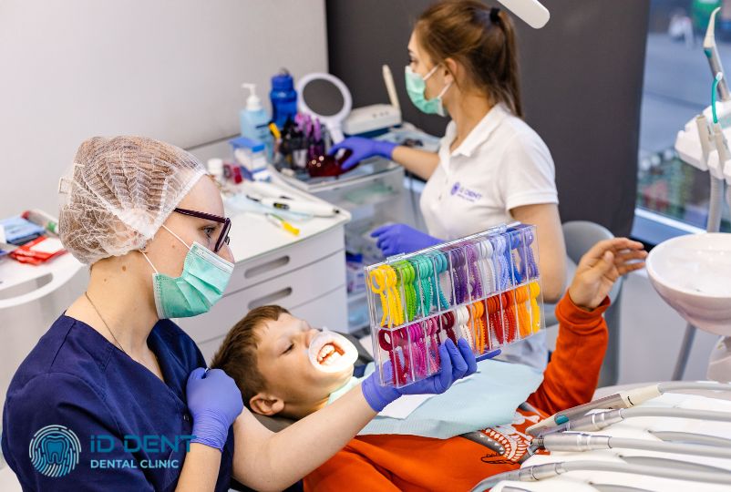 Фиксация брекет-системы подростку в стоматологии ID Dent на Лесном