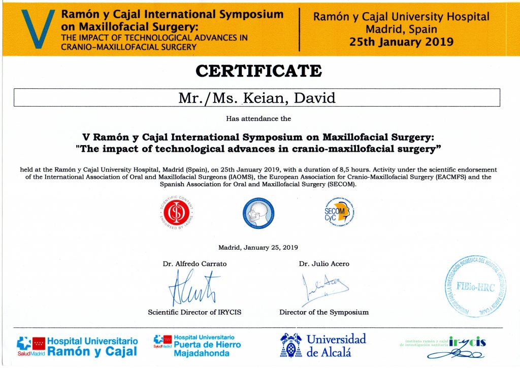 Certificado #19 - Keyan David Nikolayevich