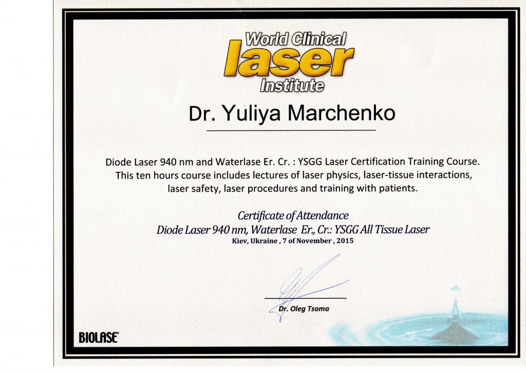 Certificado #11 - Marchenko Yulia Nikoláyevna