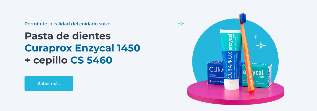 Pasta de dientes Curaprox Enzycal 1450 + cepillo CS 5460